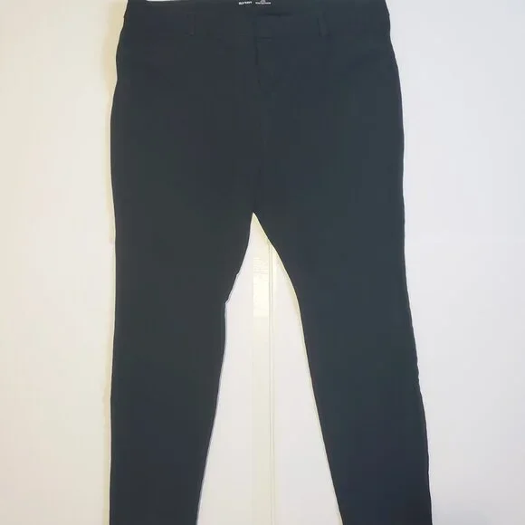 2 Pair Old Navy Pixie Mid-Rise Pants Womens Plus Sz 18 Office Career Wear Black - Picture 10 of 11